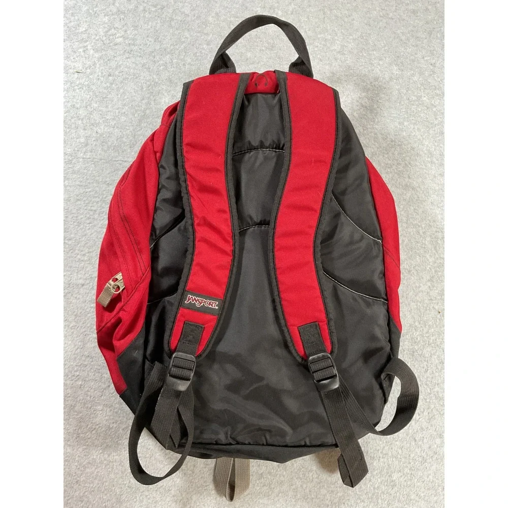 JanSport Red and Black Classic Backpack School Travel Daypack Bag